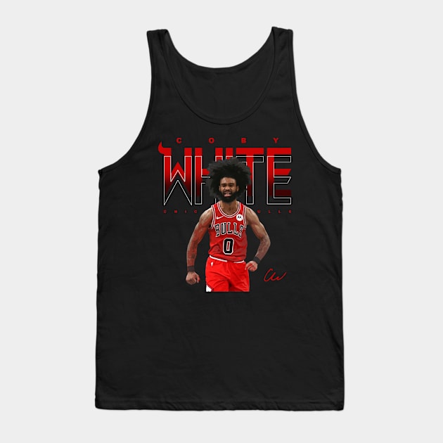 Coby White Tank Top by Juantamad